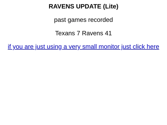 ravensupdate-mobile screenshot