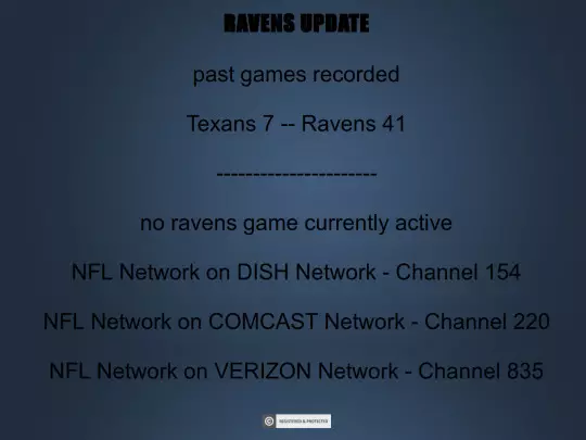 ravensupdate-smallmonitor screenshot