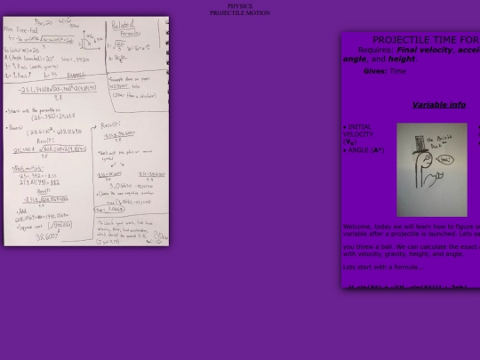 KnowledgeForums/Math/Physics/Time-Projectile-Formula/Projectile screenshot