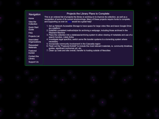 projectList screenshot