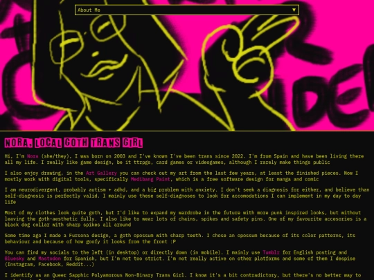 about-me screenshot