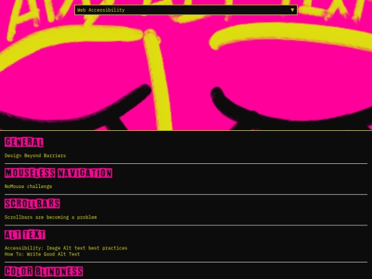 web-accessibility screenshot