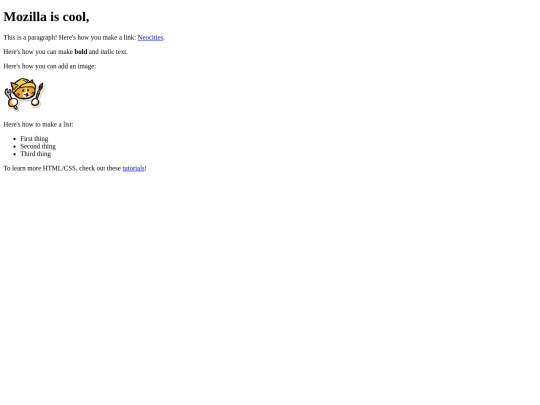 index screenshot