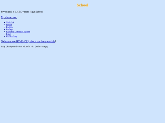 School screenshot