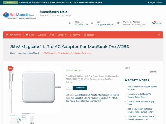 85w-magsafe-1-l-tip-ac-adapter-au-plug screenshot