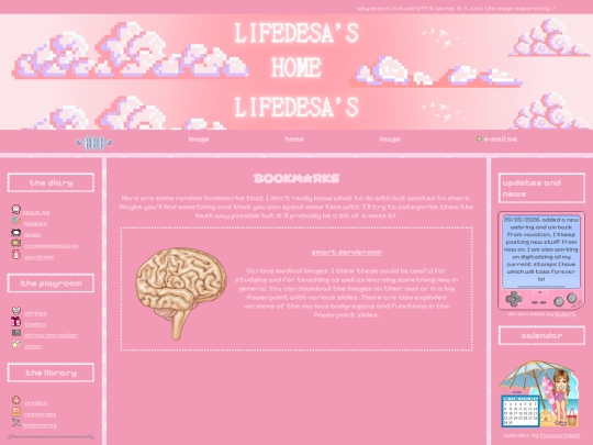 bookmarks screenshot