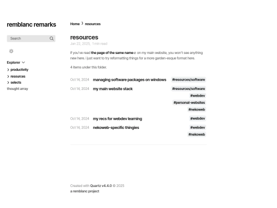 resources screenshot