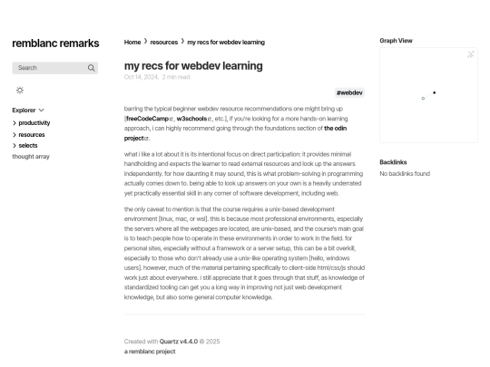 resources/my-recs-for-webdev-learning screenshot