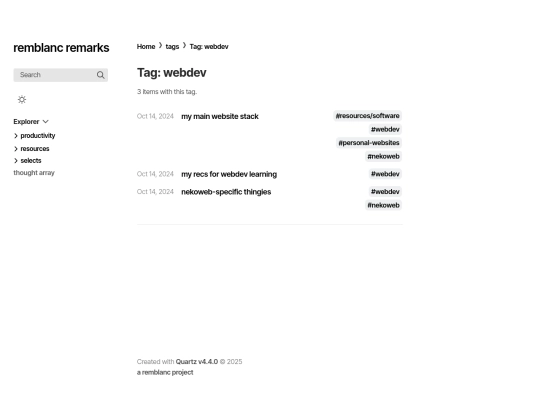 tags/webdev screenshot