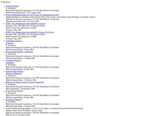 publications screenshot