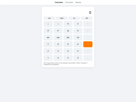 Calculator screenshot