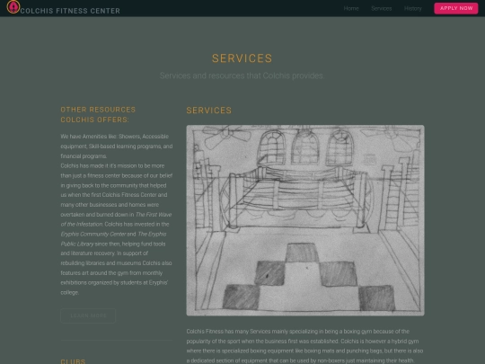 services screenshot
