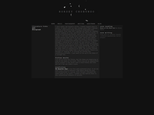 writing screenshot