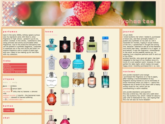 perfumes screenshot