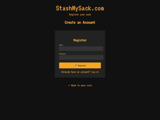 register screenshot