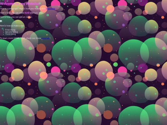 test screenshot