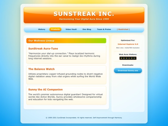 products screenshot