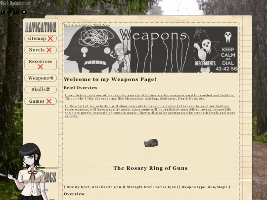 Weapons screenshot