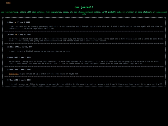 journal screenshot
