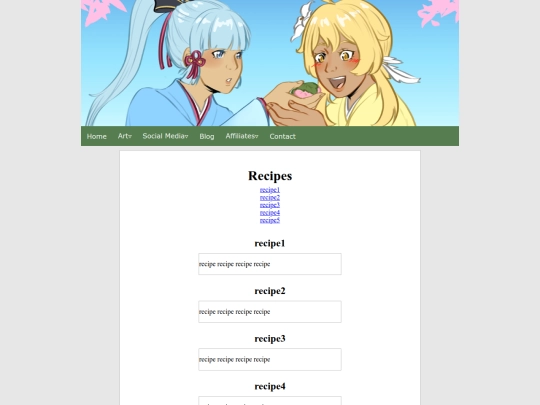 recipes screenshot