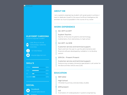 programacionweb/MySite/cv screenshot