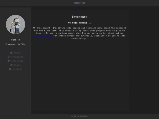 interests screenshot