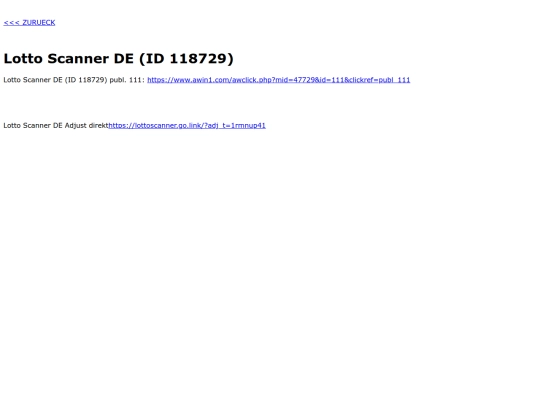 lottoscanner screenshot