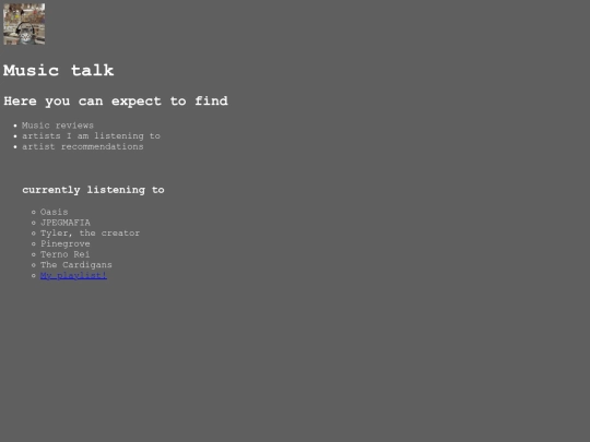 musicblog screenshot