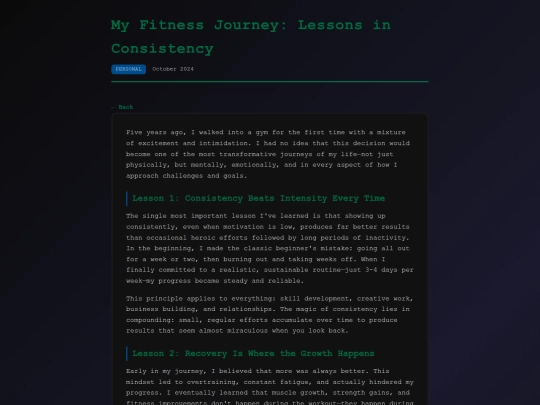 blog/topic/fitness-journey screenshot