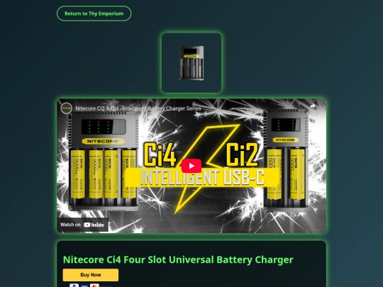 store/wip/Nitecore_Ci4_Four_Slot_Universal_Battery_Charger screenshot