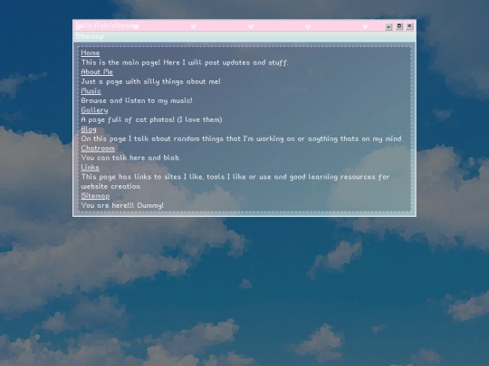 sitemap screenshot