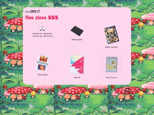 Zines screenshot