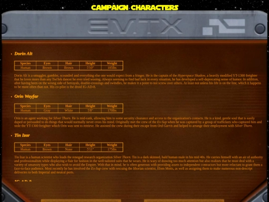 characters screenshot