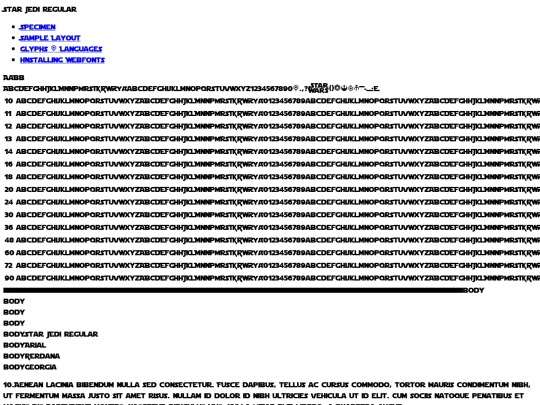 fonts/star-jedi_allfont.net-demo screenshot
