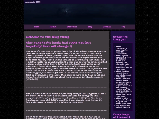 blog screenshot