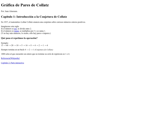 Matematicas/IntroCollatz screenshot