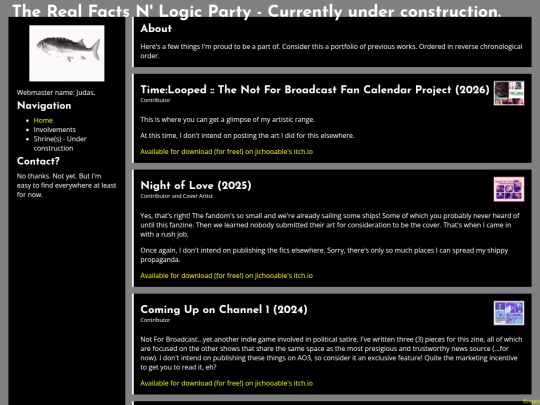 involvements screenshot