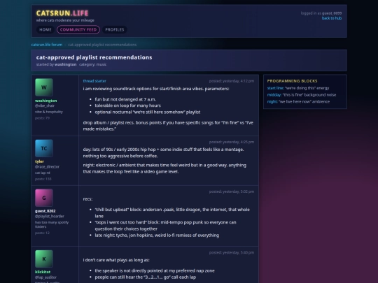 archive/thread-playlists screenshot
