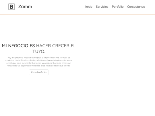 Demo Zammir/services screenshot