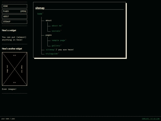 sitemap screenshot