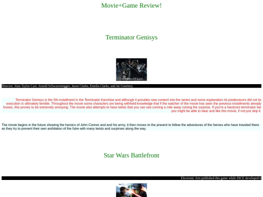 cssclassminiproject screenshot