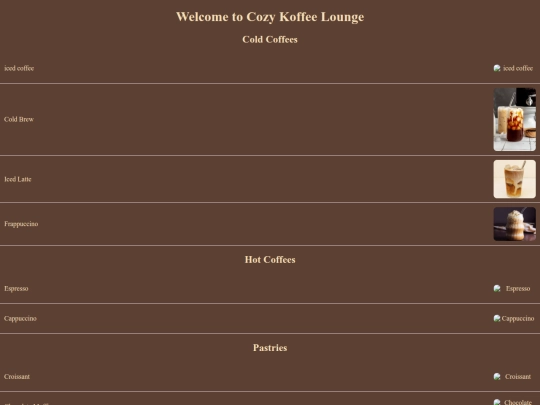 ourrmenu screenshot