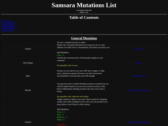 mutations screenshot