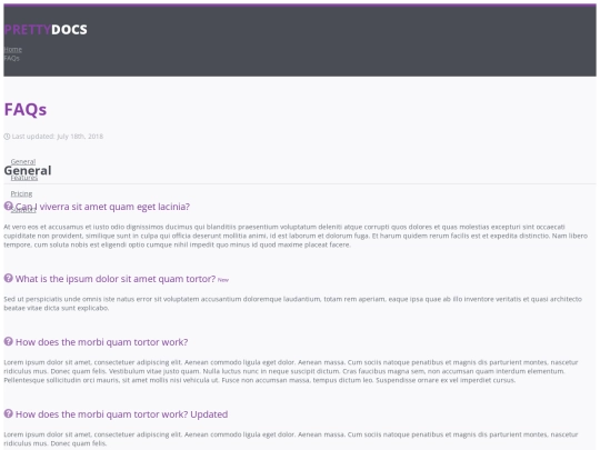 faqs screenshot