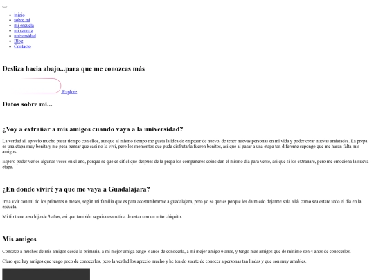 girly/blog screenshot