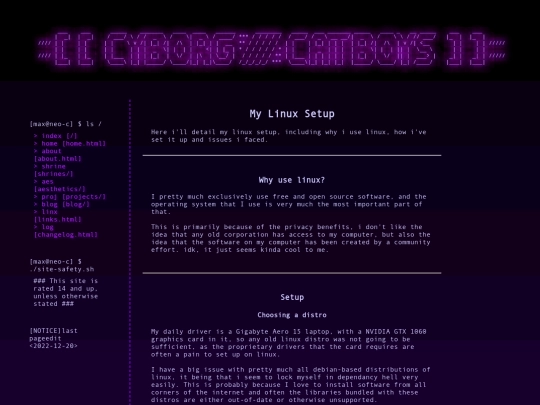 projects/linux-setup screenshot