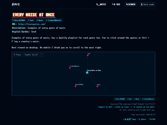 pages/Every Noise at Once screenshot