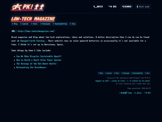 pages/LOW-TECH MAGAZINE screenshot