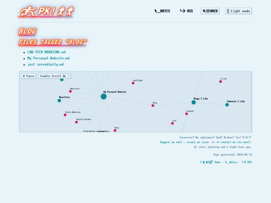 tags/Blog screenshot