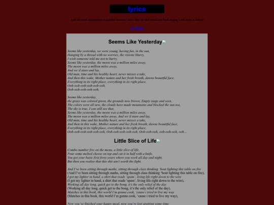 lyrics screenshot
